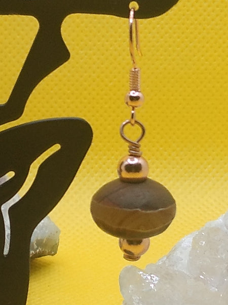 "Double Fudge Donut" ~ Earrings