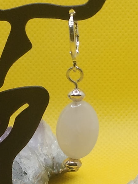 Sterling Rose Quartz Earrings