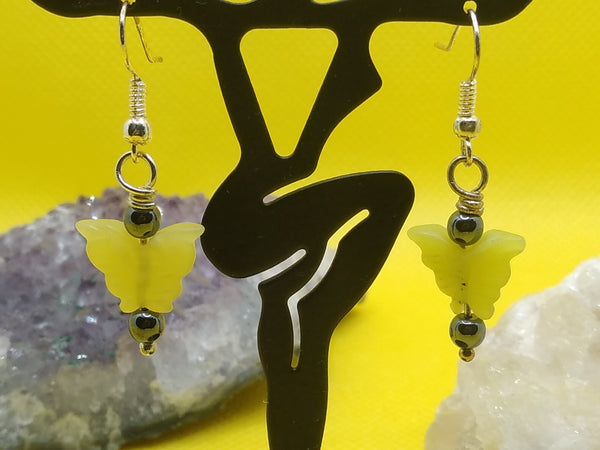 Serpentine Jade Earrings