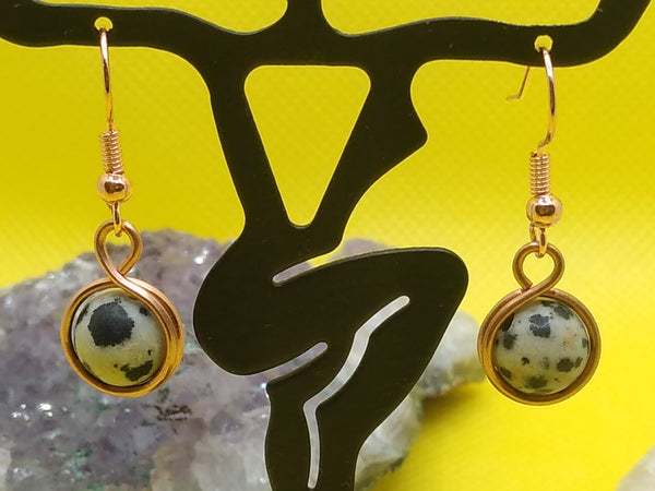 Dalmatian Jasper Earrings