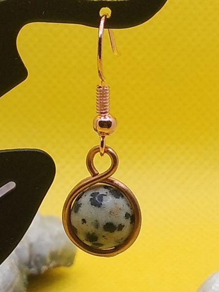 Dalmatian Jasper Earrings