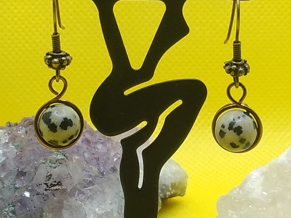 Dalmatian Jasper Earrings
