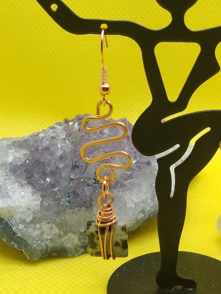 Dalmatian Jasper Earrings
