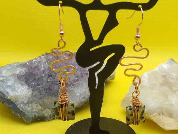 Dalmatian Jasper Earrings
